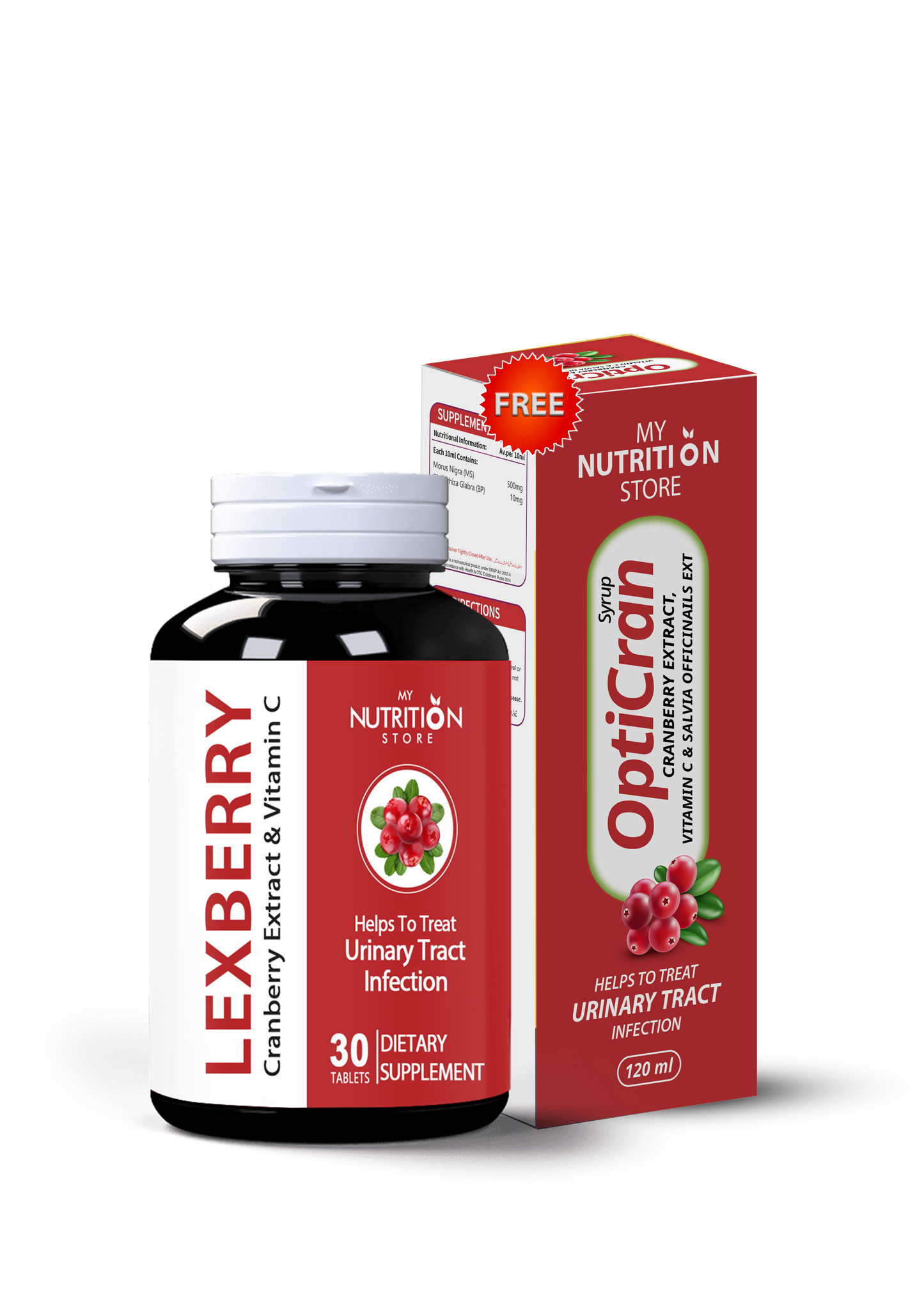 LEXBERRY + OPTICRAN UTI CARE COMBO